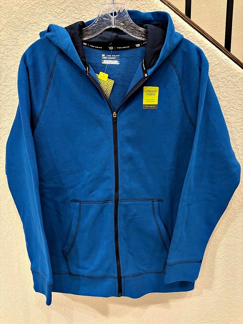 Tek Gear Ultrasoft Fleece Full-Zip Hoodie Blue